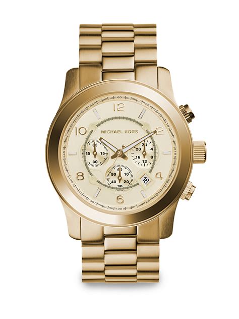 michael kors uhr gold brasty|michael kors runway watch.